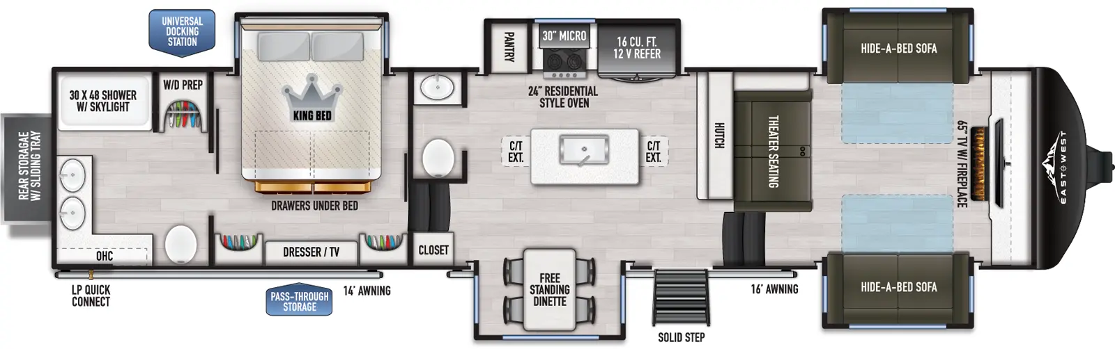 Ahara 380FL Floorplan